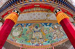 Malowidła naścienne w Klasztorze Labrang, Xiahe, Chiny