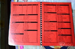 Karta menu we wsi Chyamche (1430m.)