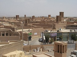 Iran, Yazd, widok z Amir Chakhmag
