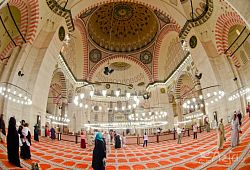 Meczet Sulejmana - wnętrze