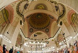 Meczet Sulejmana - wnętrze