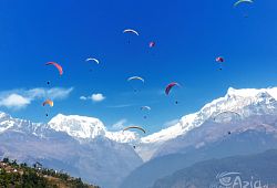 Paralotnie w Pokharze