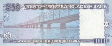 taka - banknot rok 2002, 100 taka, rewers
