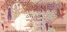 rial katarski - banknot rok 2008, 10 riali, awers