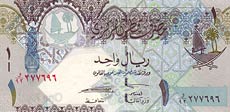 rial katarski - banknot rok 2008, 1 rial, awers
